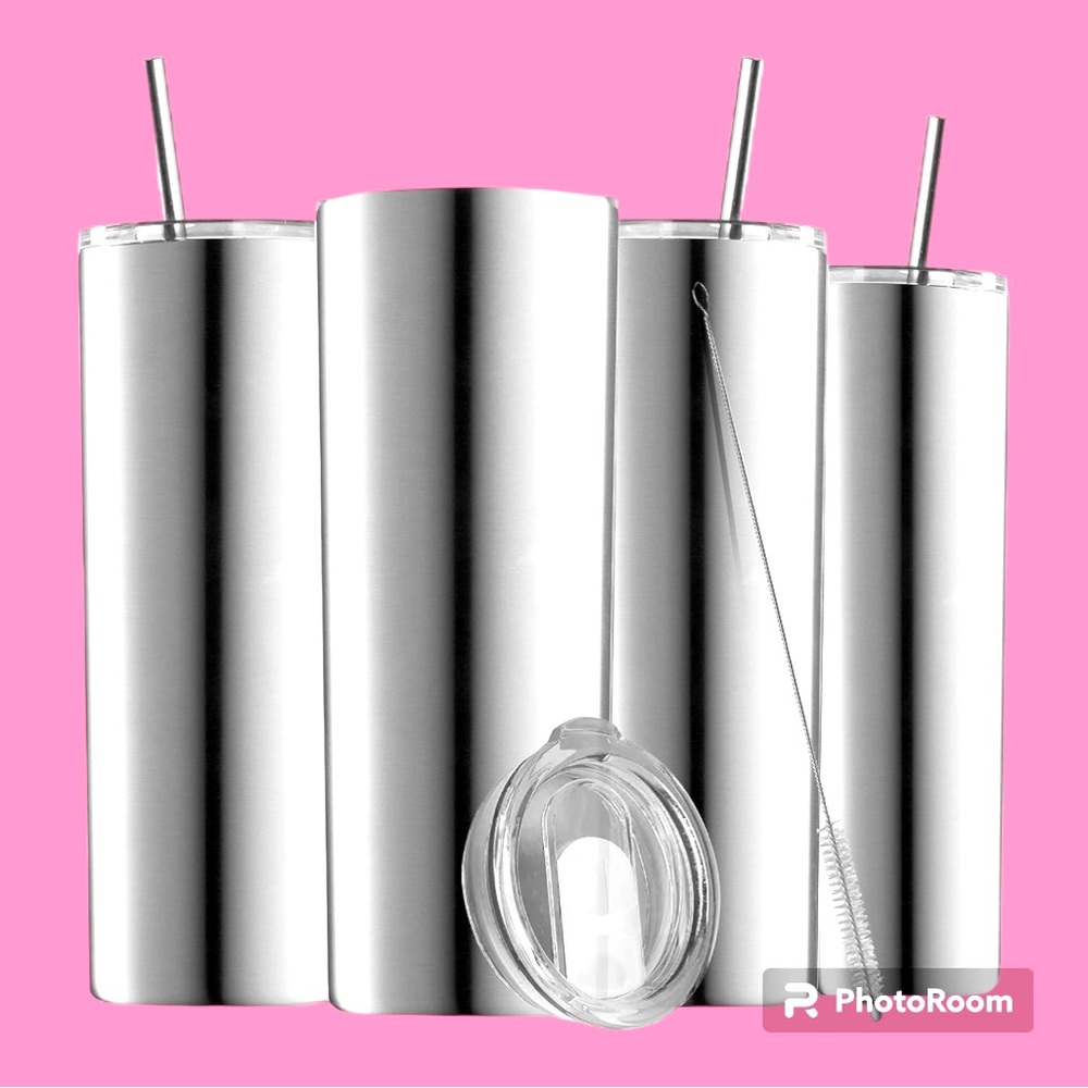 Insulated Skinny Stainless Steel Tumbler Set of 4 NWT